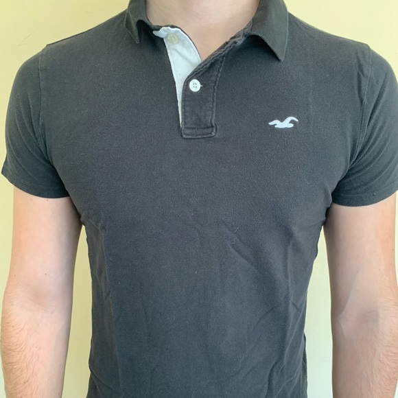 Hollister Black Polo Shirt 